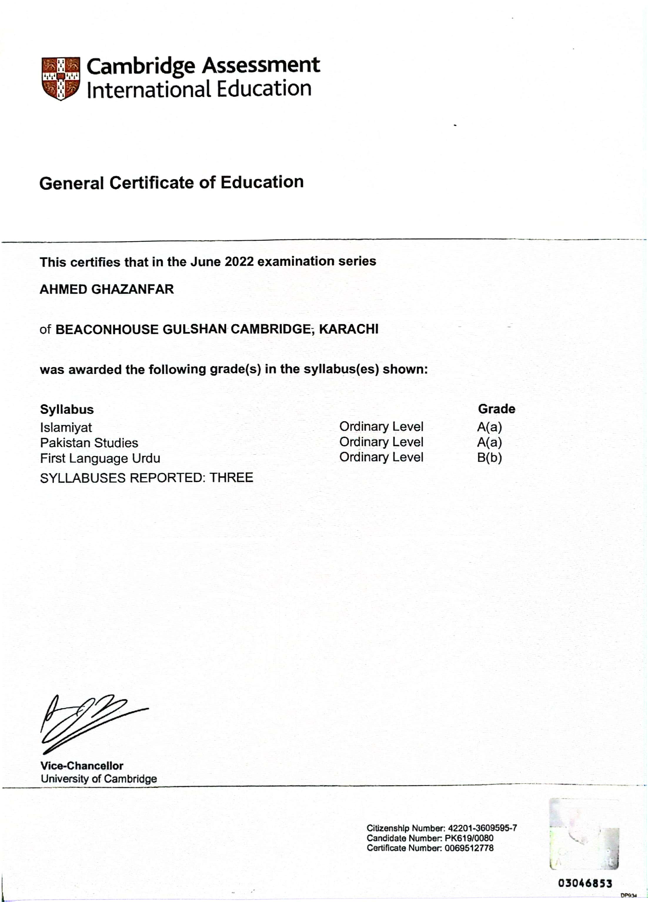 CAIE O and A Level Results